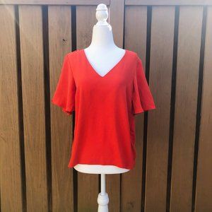 H&M Flowy Orange Blouse